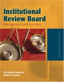Institutional Review Board: Management and Function  cover art