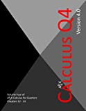 APEX Calculus for Quarters: Q4  9781722973506 Front Cover