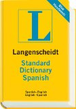 Langenscheidt Standard Dictionary Spanish 2011 9783468980510 Front Cover