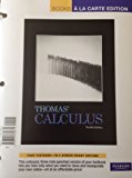 CALCULUS BOOKS a la CARTE and MYMATHLAB SAK 12th 2012 9780321739513 Front Cover