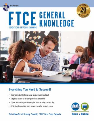 FTCE General Knowledge 4th Ed. , Book + Online 4th 9780738612515 Front Cover