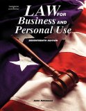 Law for Business and Personal Use 17th 2005 Revised  9780538440516 Front Cover