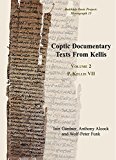 Coptic Documentary Texts from Kellis  9781782976516 Front Cover