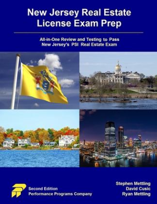 New Jersey Real Estate License Exam Prep All-In-One Review and Testing to Pass New Jersey's PSI Real Estate Exam 2nd 9780915777525 Front Cover