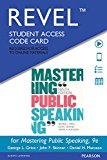 Mastering Public Speaking Revel Access Card:  cover art