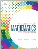 Survey of Mathematics with Applications 9th 9780321837530 Front Cover