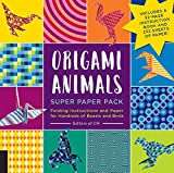 Origami Animals Super Paper Pack Folding Instructions and Paper for Hundreds of Beasts and Birds--Includes a 32-Page Instruction Book and 232 Sheets of Paper!  9781589239531 Front Cover