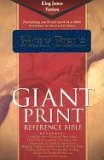 KJV Giant Print Reference Bible, Blue Imitation Leather  cover art