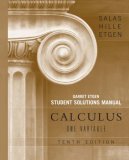 Calculus: One Variable, 10e Chapters 1 - 12 Student Solutions Manual  cover art