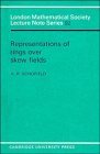 Representations of Rings over Skew Fields 1985 9780521278539 Front Cover