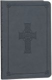 ESV Thinline Bible (TruTone, Charcoal, Celtic Cross Design, Red Letter) 