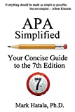 APA SIMPLIFIED:CONCISE GUIDE TO 7TH...  9781933167541 Front Cover