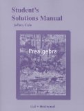 Manual for Prealgebra:  cover art