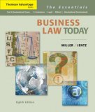 Business Law Today The Essentials 8th 2007 Revised  9780324654547 Front Cover