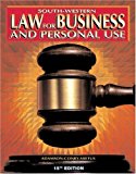 Law for Business and Personal Use 15th 1999 Guide (Pupil's)  9780538683548 Front Cover