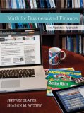 Math for Business and Finance: an Algebraic Approach  cover art