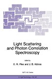 Light Scattering and Photon Correlation Spectroscopy 2012 9789401063555 Front Cover