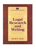 Legal Research and Writing 1st 1995 9780827363557 Front Cover