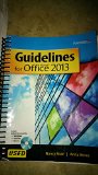 GUIDELINES F/MICROSOFT OFFICE 2013-TEXT cover art