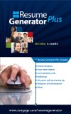 Resume Generator Plus (12 Months) Printed Access Card 2nd 2010 Revised  9781111480561 Front Cover