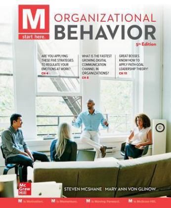 Oganizational Behavior 5th 9781260261561 Front Cover