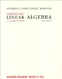 Elementary Linear Algebra with Applications  cover art