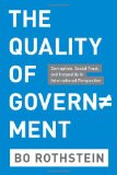 Quality of Government - Corruption, Socialtrust and Inequality in International Perspective 