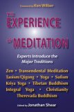 Experience of Meditation Experts Introduce the Major Traditions  9781557788573 Front Cover