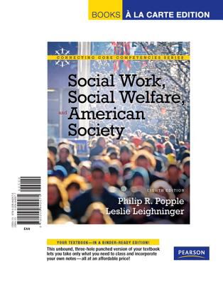 Social Work, Social Welfare and American Society, Books a la Carte Edition  cover art