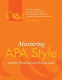 Mastering APA Style Student's Workbook and Training Guide cover art