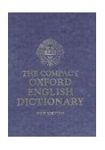 Compact Oxford English Dictionary 2nd 9780198612582 Front Cover