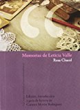 Memorias de Leticia Valle  9788484894582 Front Cover