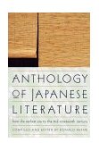 Anthology of Japanese Literature From the Earliest Era to the Mid-Nineteenth Century cover art