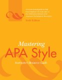 Mastering APA Style Instructor's Resource Guide cover art