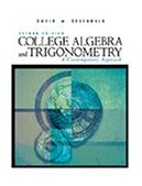 College Algebra and Trigonometry A Contemporary Approach 2nd 1999 Revised  9780534369590 Front Cover