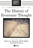 Companion to the History of Economic Thought  9781405134590 Front Cover
