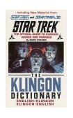 Klingon Dictionary The Official Guide to Klingon Words and Phrases 1992 9780671745592 Front Cover