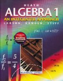 Algebra 1 : An Integrated Approach 1st 1998 Student Manual, Study Guide, etc.  9780669433593 Front Cover