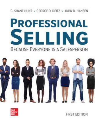 Professional Selling 1st 9781264138593 Front Cover