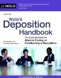 Nolo's Deposition Handbook 6th 2014 9781413320596 Front Cover