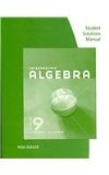 Student Solutions Manual for Mckeague's Intermediate Algebra, 9th  cover art