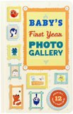 Baby's First Year Photo Gallery Album with 12 Monthly Photo Cards  9781419715600 Front Cover