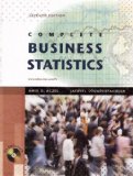 Complete Business Statistics: 7th 9780073373607 Front Cover