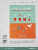 Entrepreneurship Starting and Operating a Small Business, Student Value Edition 4th 9780133935608 Front Cover