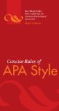 Concise Rules of APA Style  cover art