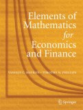 Elements of Mathematics for Economics and Finance  cover art