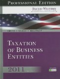 South-Western Federal Taxation 2011 Taxation of Business Entities 14th 2010 9780538498616 Front Cover