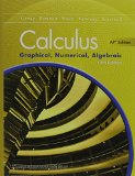 Calculus Graphical, Numerical, Algebraic 5th 9780133311617 Front Cover