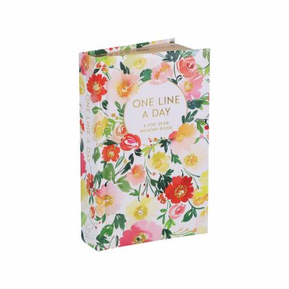 Floral One Line a Day A Five-Year Memory Book  9781452164618 Front Cover