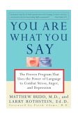 You Are What You Say The Proven Program That Uses the Power of Language to Combat Stress, Anger, and Depression cover art